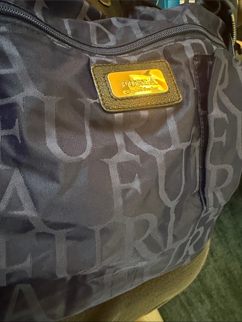 Furla Leather Shoulder Blue Leather Bag - Picture 8 of 9